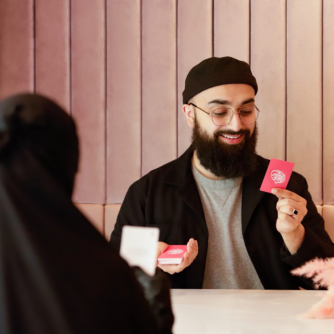 A couple in a marriage meeting